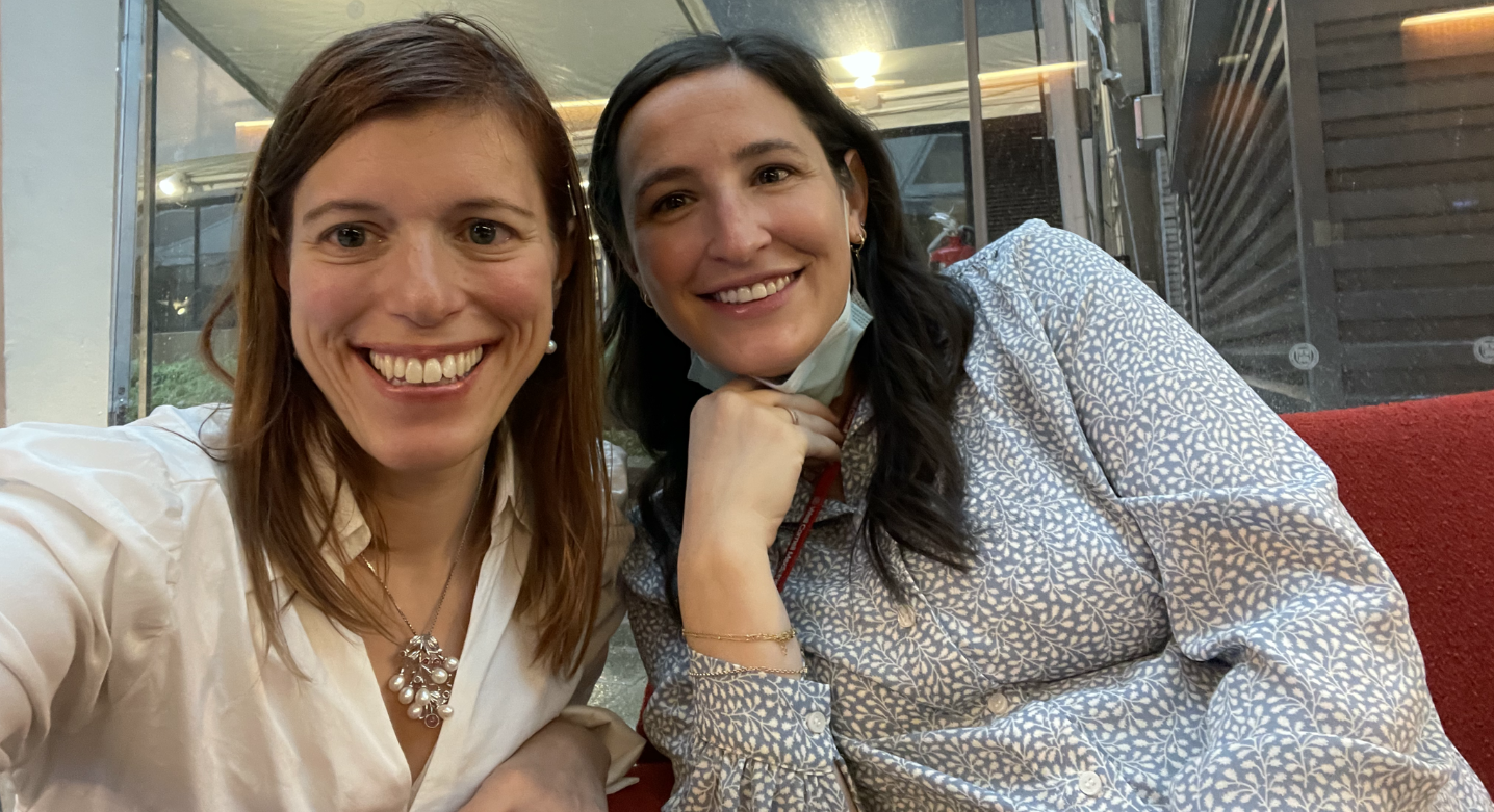 Dr. Despina Siolas with another Researcher at the 7th annual Weill Department of Medicine Research Retreat.